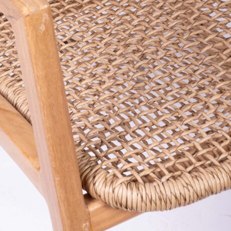 BUTACA MECEDORA MADERA NATURAL-BEIGE CURAZAO