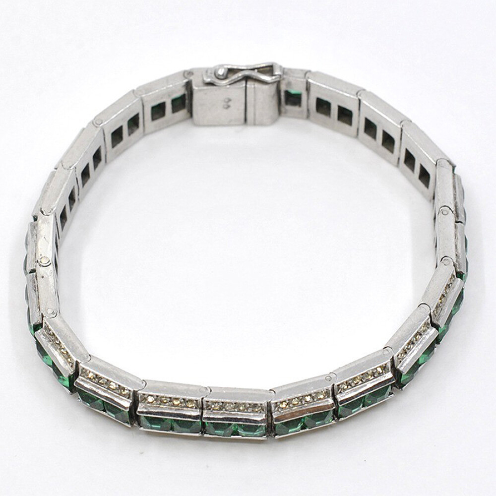 Magnifica Pulsera Antigua En Plata Y Piedras Sinteticas Con Punzon Frances. Circa 1880-1920'S Aprox. Magnifica Pulsera Antigua En Plata Y Piedras Sinteticas Con Punzon Frances. Circa 1880-1920'S Aprox.
