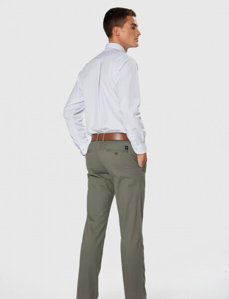 PANTALÓN CLÁSICO GABARDINA Verde