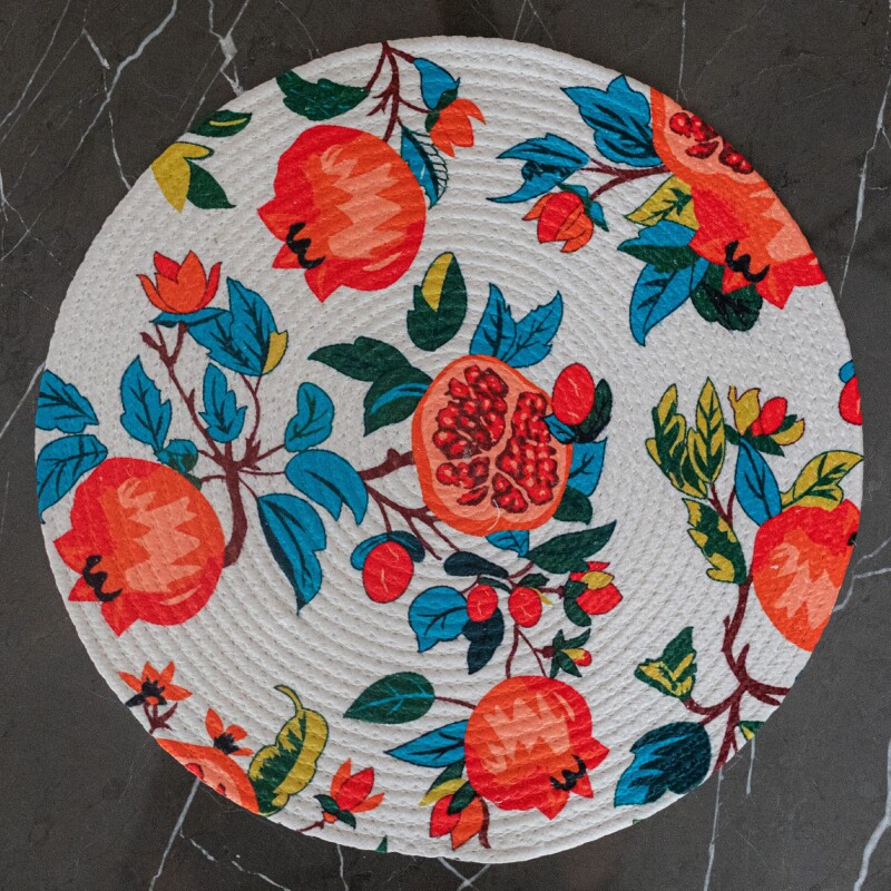 Individual redondo Flores Individual redondo Flores