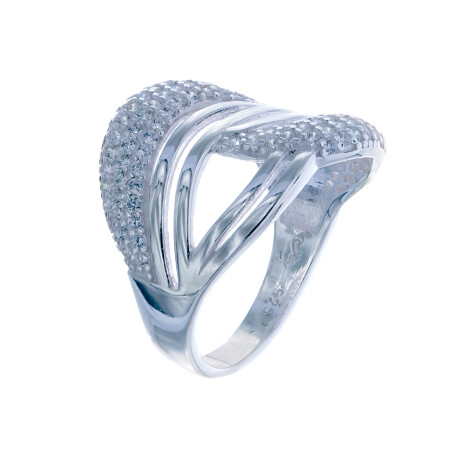 Anillo de plata 925 con circonias. Anillo de plata 925 con circonias.