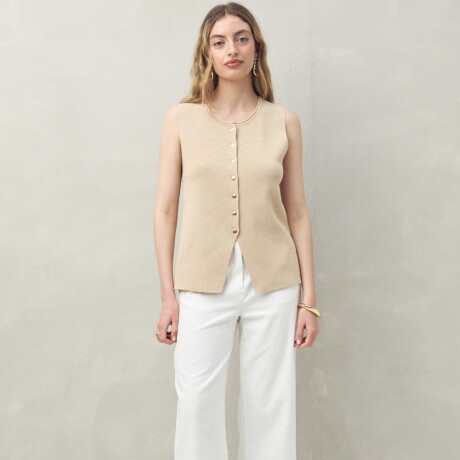 CHALECO SALVA Beige