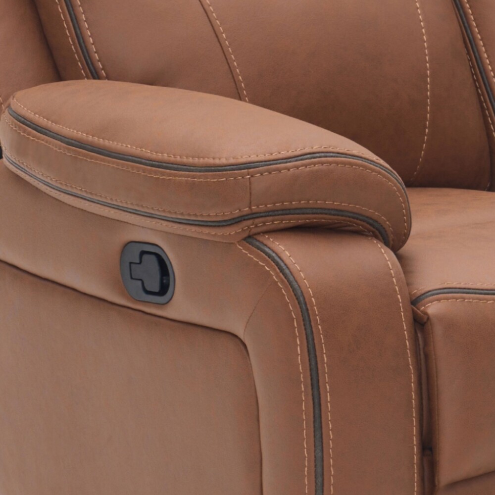 Sillón Recliner Apollo - 2 Cuerpos Marrón Marrón