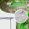 Gazebo Lumax reforzado toldo carpa con pared 3x3mt Blanco