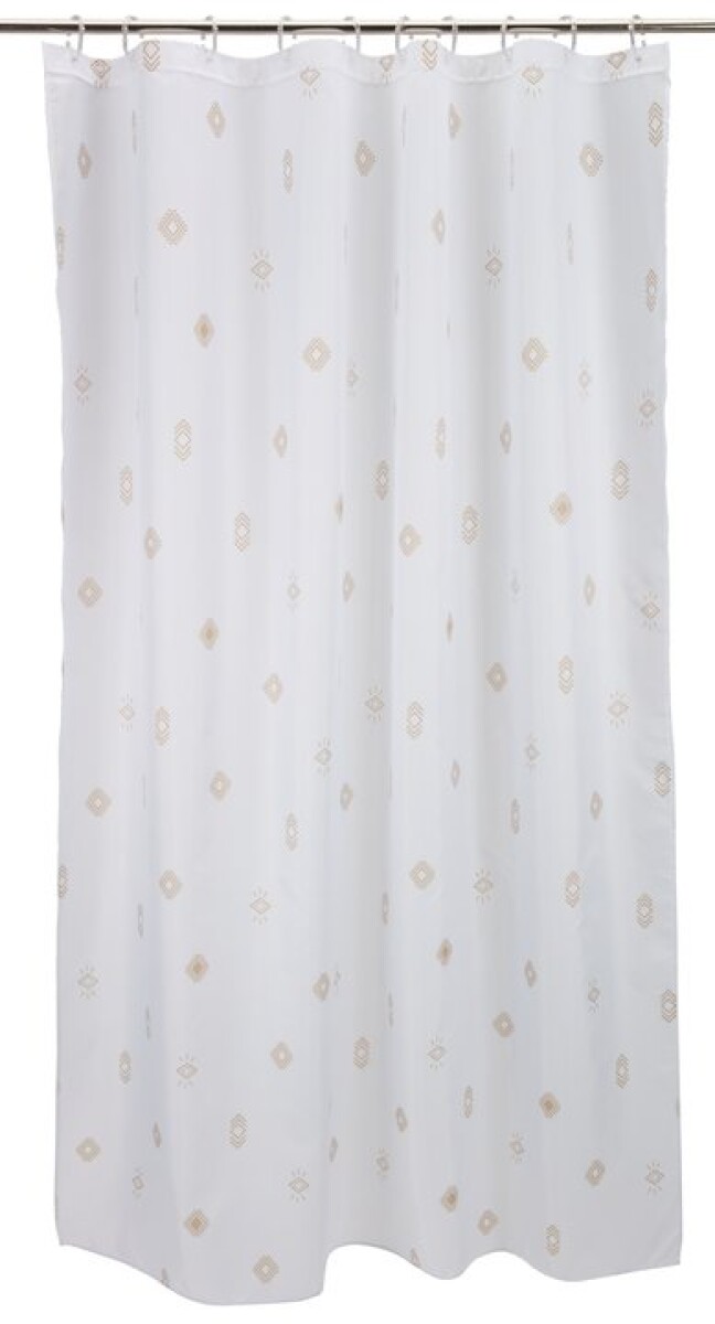 Cortina de ducha Poly SKOGHALL 180x200cm blanco 