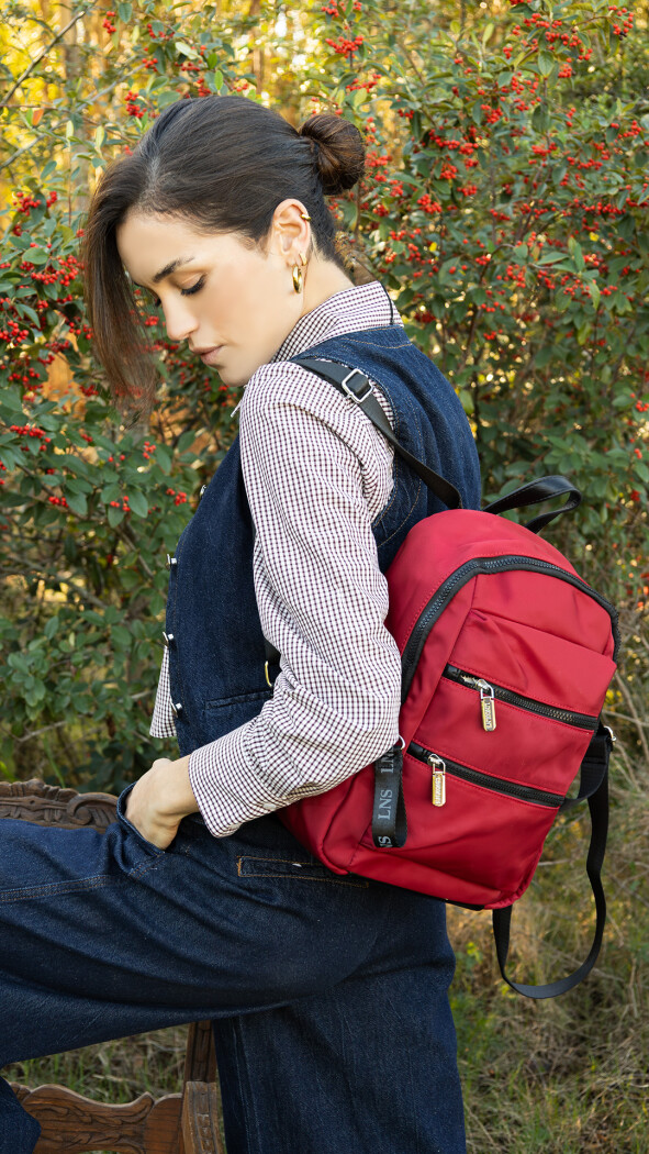 MOCHILA MELILLA ROJO