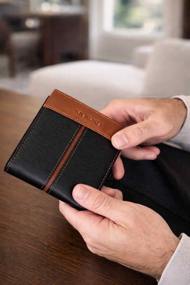 BILLETERA HOMBRE PICASSO - TOSTADO 