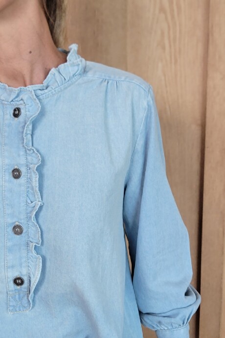 Blusa Sur Denim Celeste