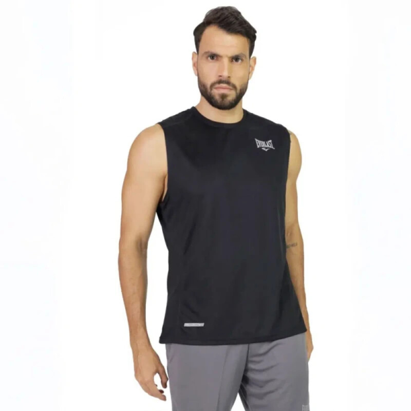 TANK MEN POLY EVERLAST BORDER GY BK