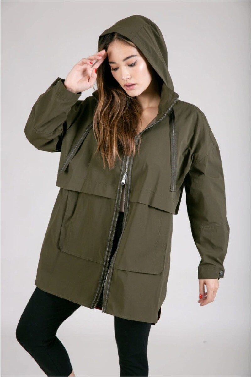 THE LALA ANORAK CAMO Gris