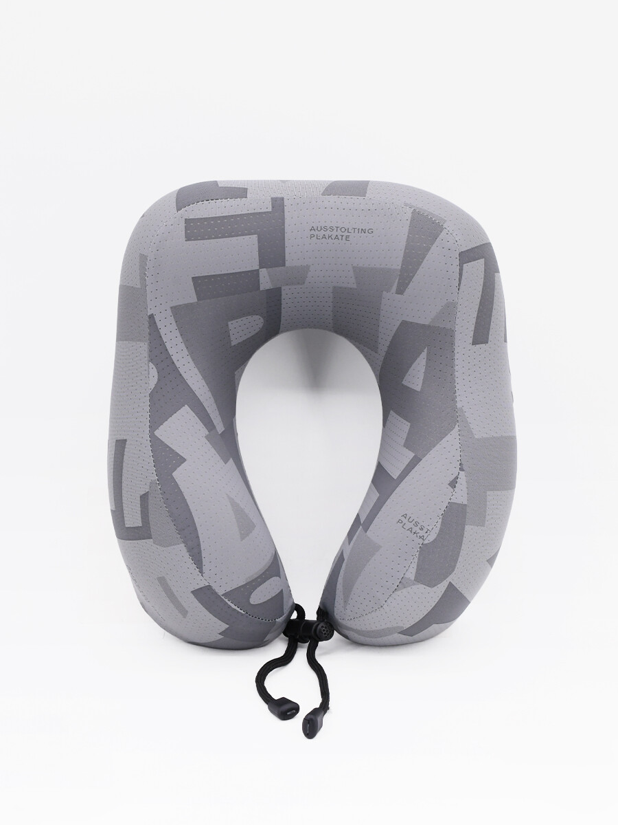 ALMOHADON VIAJE QATAR MEMORY - GRIS 