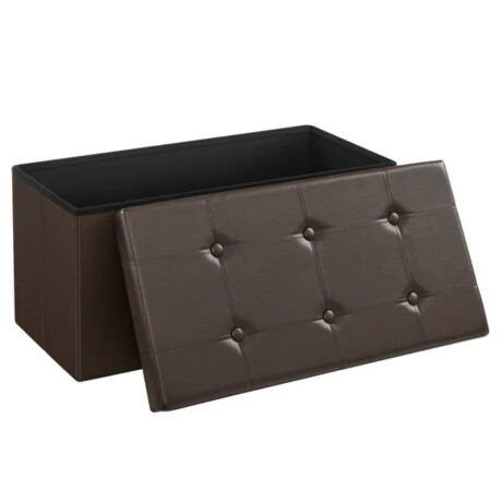 Puff Baul Houston Eco Cuero Chocolate