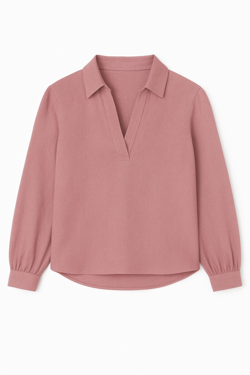 Blusa manga ranglán SALMON
