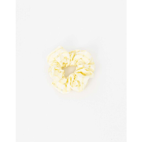 Maxi Srunchie Texturada Amarillo Claro