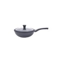 SARTEN WOK CON TAPA CUORI NERO 28CM NEGRO