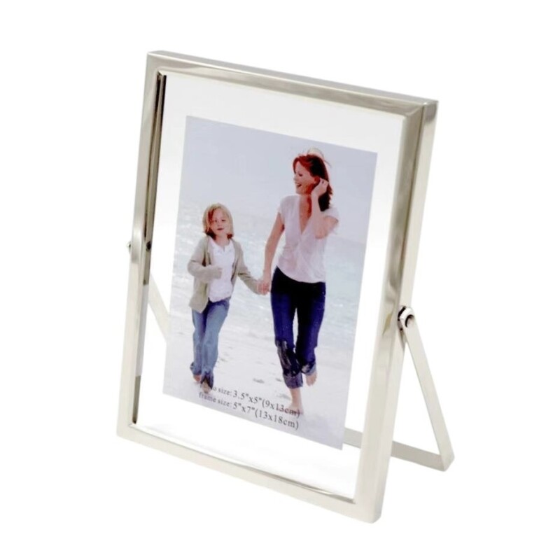 Portarretrato Vidrio/Metal Plateado 10 x 15 cm PORTARRETRATO VIDRIO/METAL GRUESO 10X15CM PLATEADO