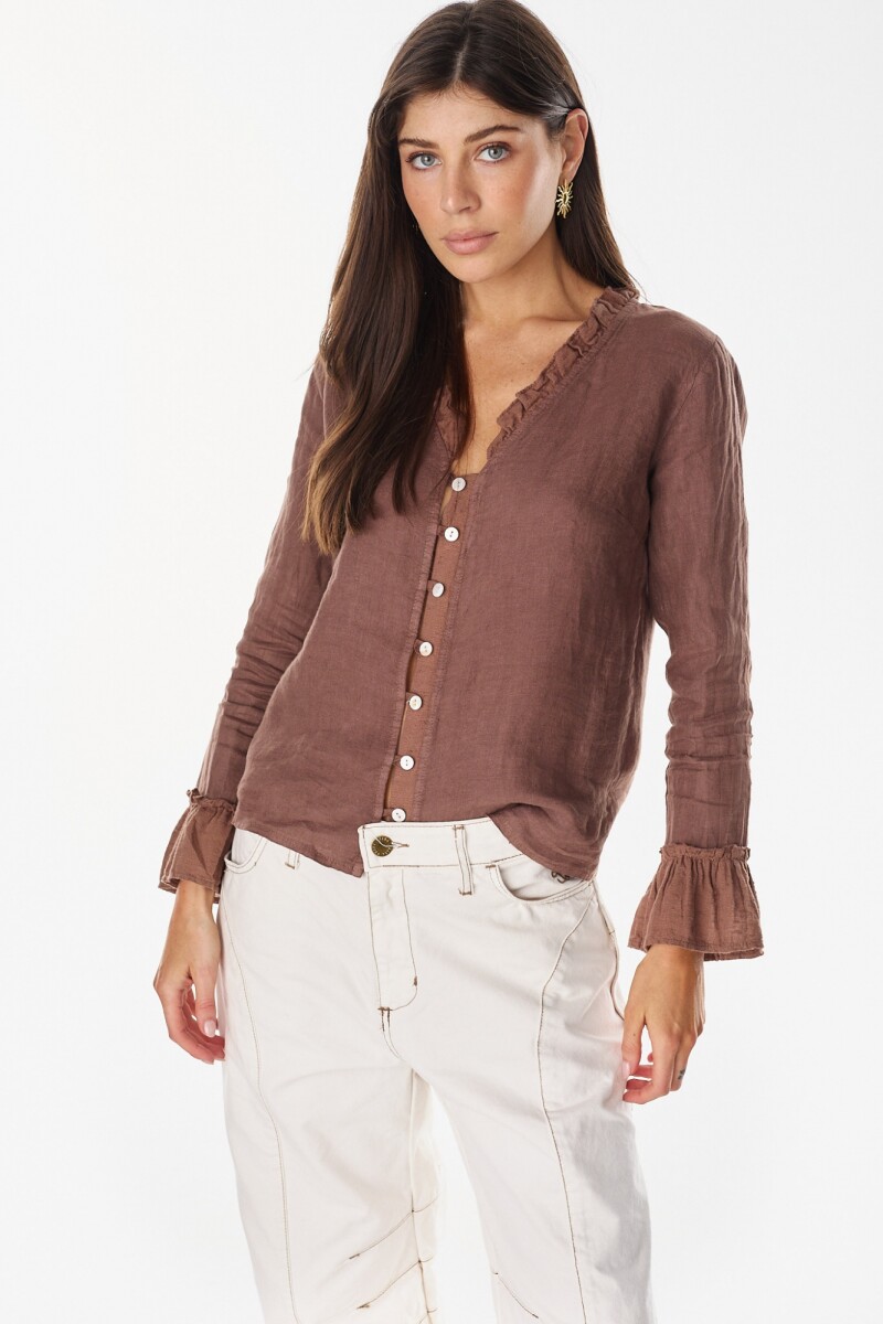 Blusa Kenia - Chocolate 