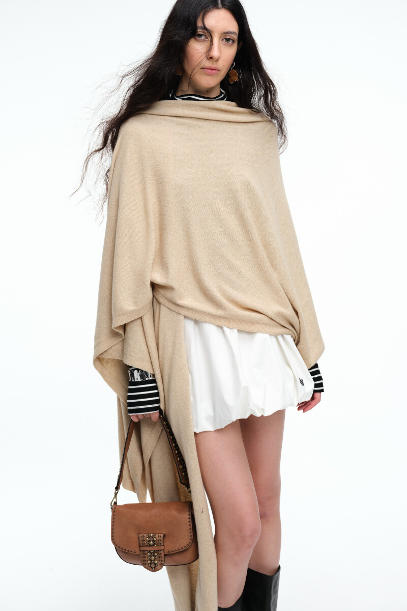 PONCHO Beige