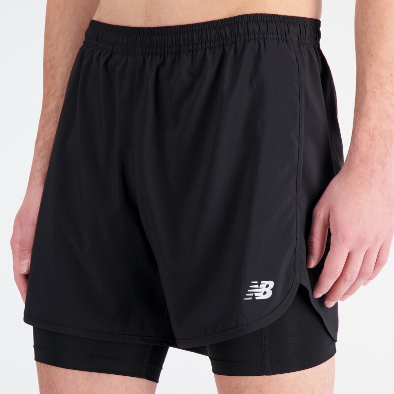 Short New Balance de Hombre - MS33217BK BLACK