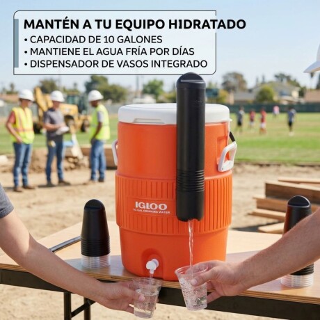 CONSERVADORA IGLOO BIDON 40QT NARANJA (42021) CONSERVADORA IGLOO BIDON 40QT NARANJA (42021)
