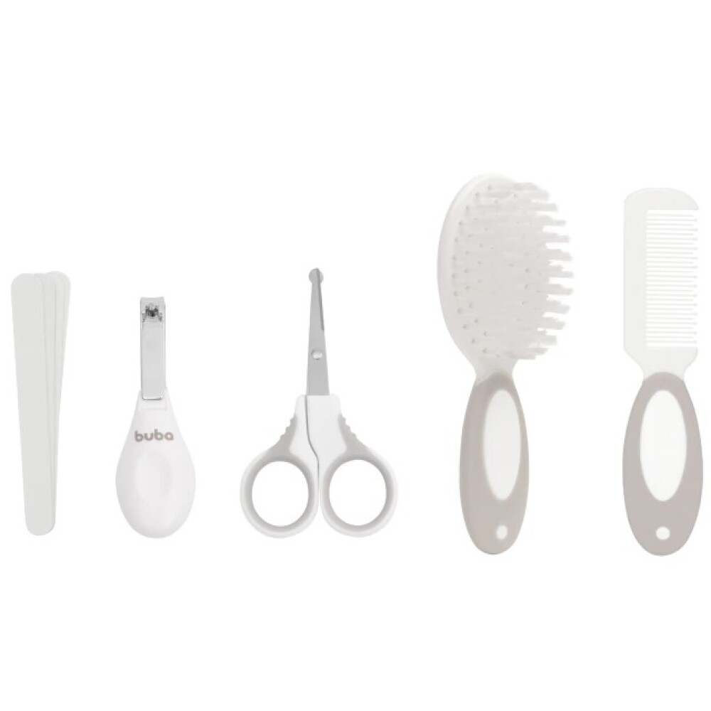 Set cuidados higiene clasico neccesaire BUBA gris