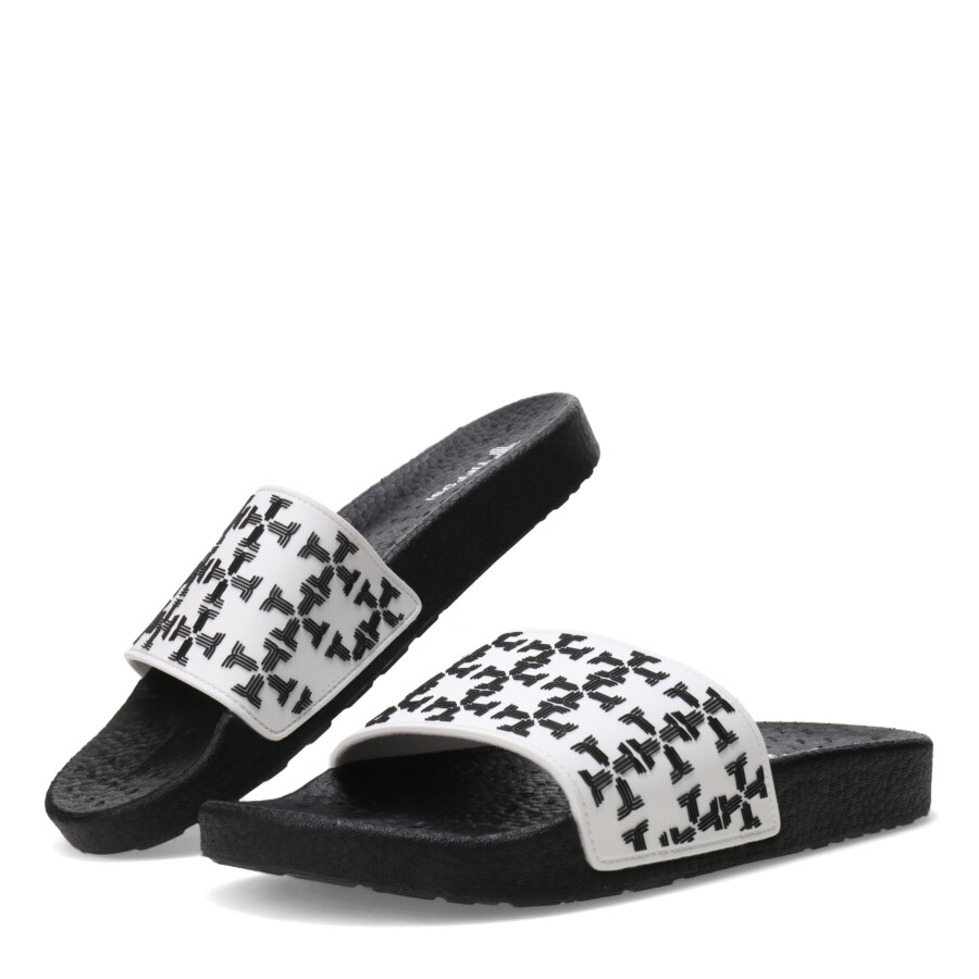 Sandalias de Hombre Tiffosi Boots Cruz Negro - Blanco