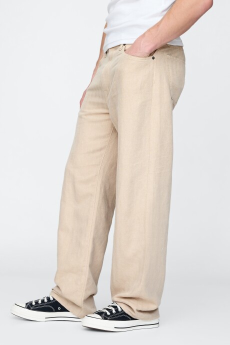 Pantalón De Lino Hombre Bedrock 291
