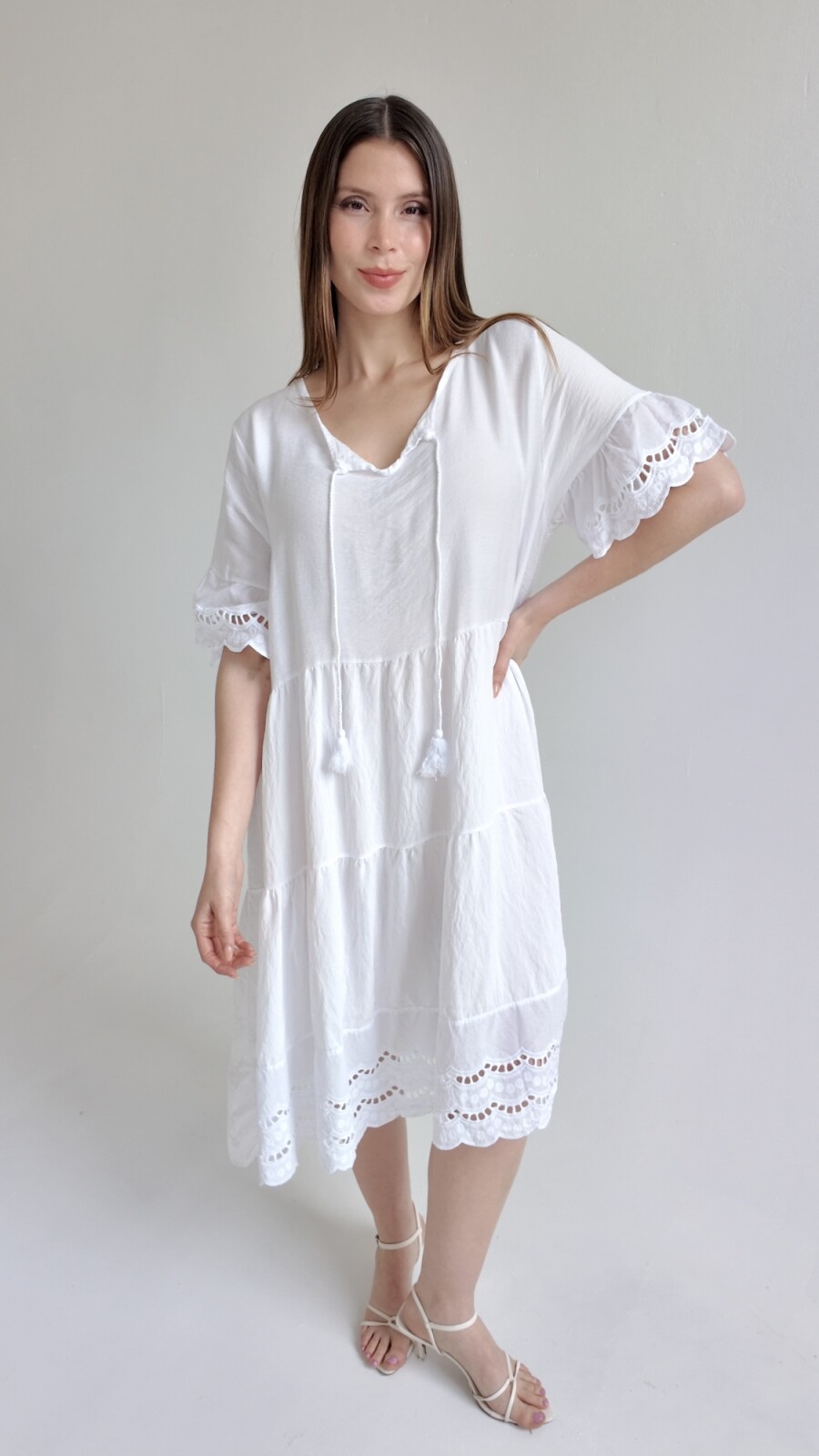 Vestido praga Blanco