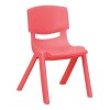 Pack mesa infantil Lumax rectangular + 4 sillas Rojo