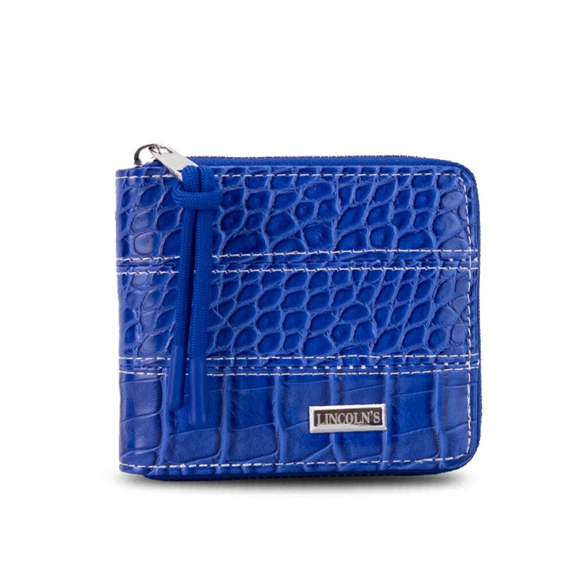 Billetera Candela Croco - Azul Royal 