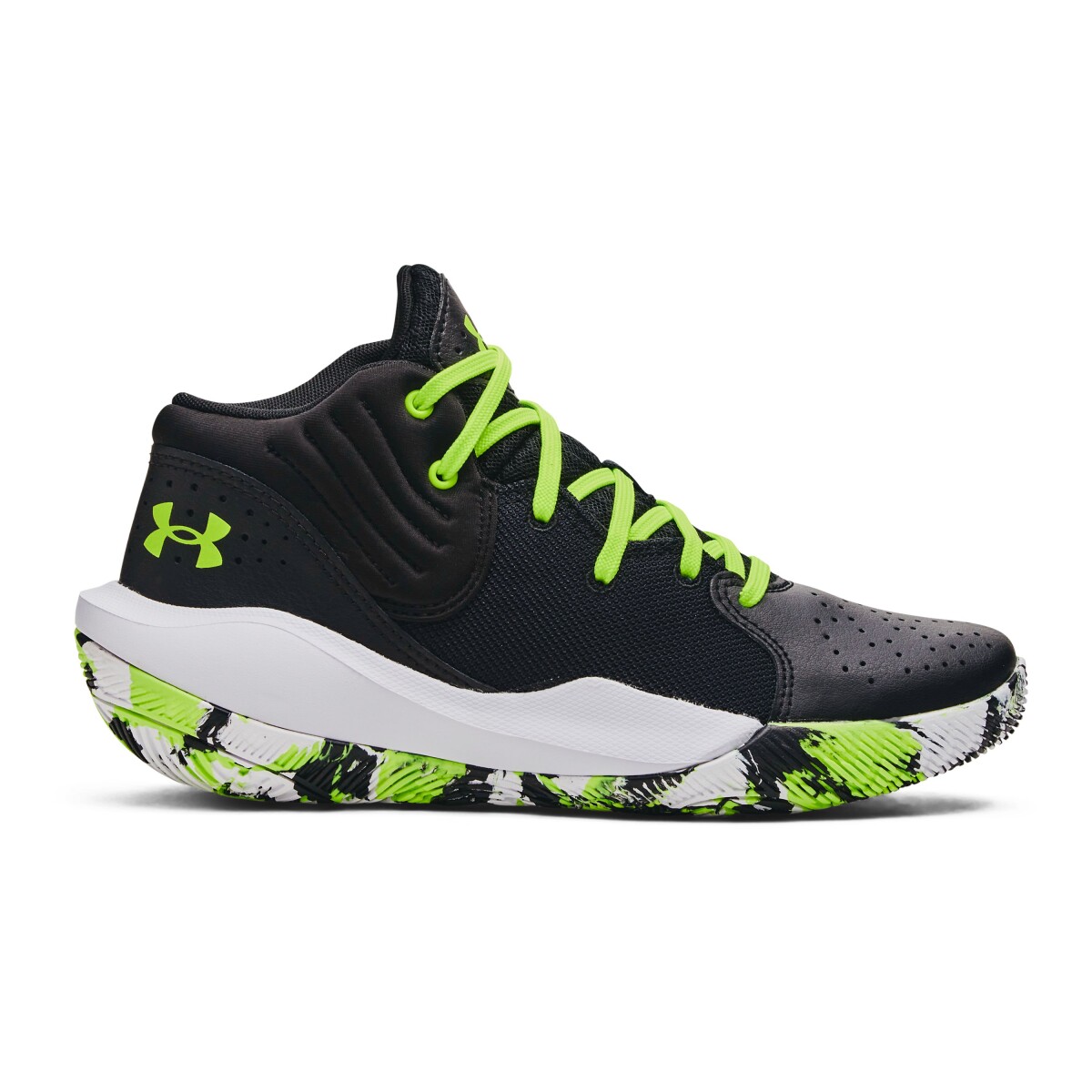 Championes Unisex Under Armour GS JET 21 - Negro - Blanco 