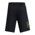 UA TECH GRAPHIC SHORT-RED BLK-020