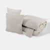 JGO EDREDON AVELLA BEIGE KING 264X229CM 5PZAS Unica