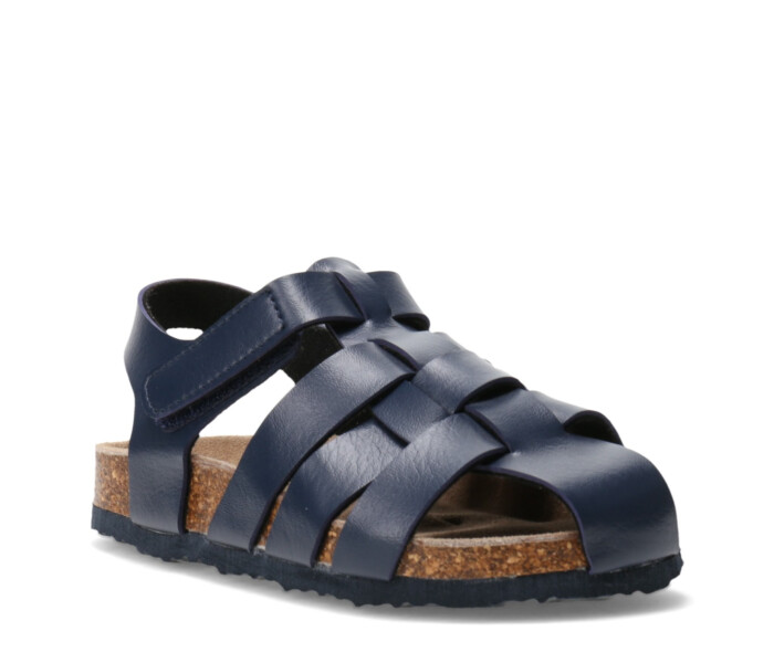 Sandalia ATENEA franciscana con velcro Navy