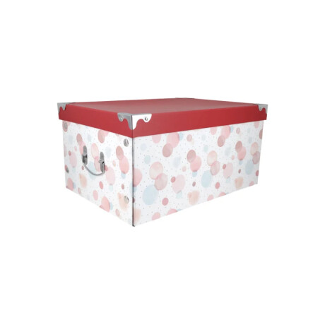 Caja Diseño con herrajes 44 x 31 x 22 cm Diseño Manchas de Acuarela