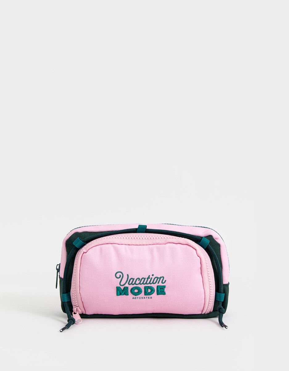 Cartuchera De Canvas Estampada Con Divisiones 