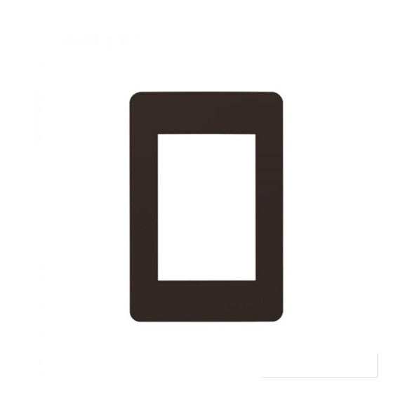 Plaqueta para 3 módulos gris - Reggio Slim M46554