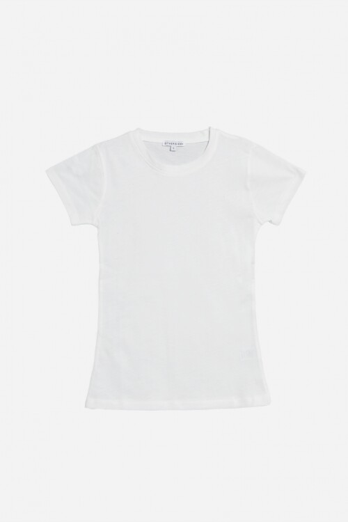 Remera básica cuello redondo BLANCO