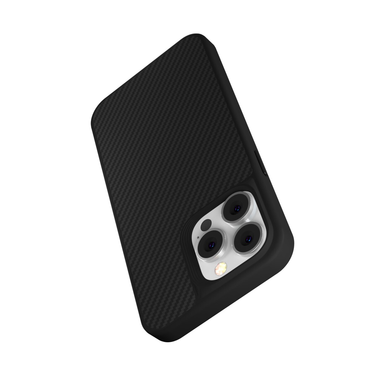 Protector antishock iphone 14 pro max magnético carbono devia kevlar Black