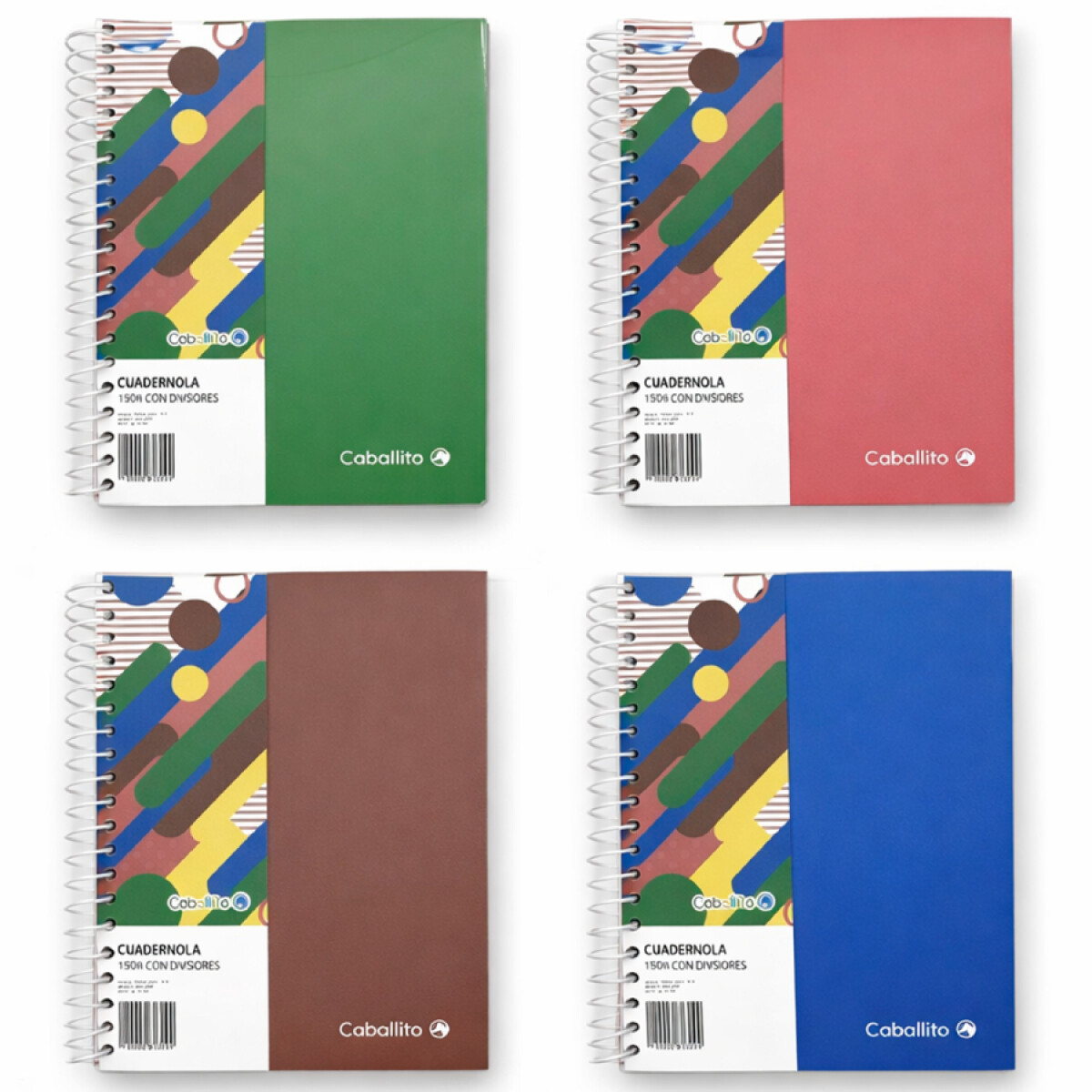CUADERNOLA CABALLITO 150 HOJAS X UNIDAD 