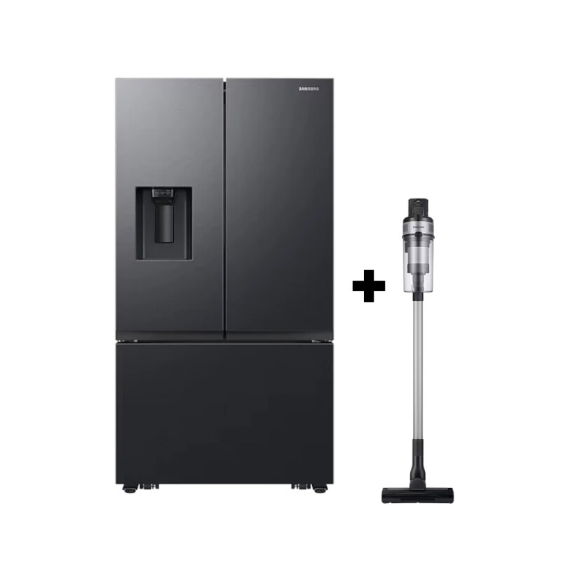 Heladera Samsung French Door 690L Negra con SpaceMax, Doble Fábrica de Hielo y Dispensador RF32CG5410B1 + Aspiradora de regalo Heladera Samsung French Door 690L Negra con SpaceMax, Doble Fábrica de Hielo y Dispensador RF32CG5410B1 + Aspiradora de regalo