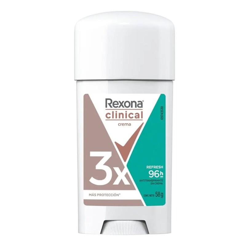 Desodorante Crema Rexona Clinical Cream Refresh 58 Grs. Desodorante Crema Rexona Clinical Cream Refresh 58 Grs.