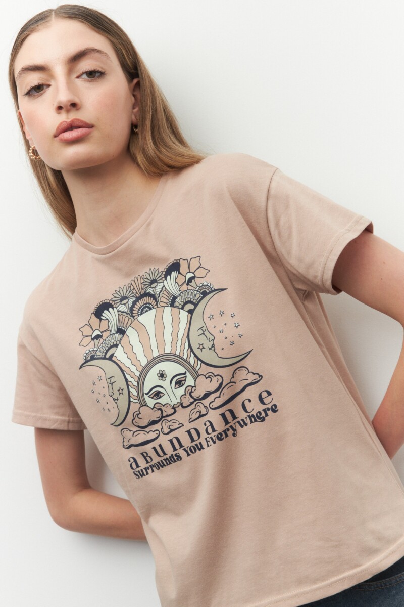 REMERA MOLEC - Beige 