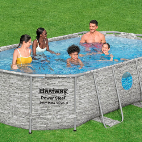 Piscina Bestway Rattan 7250 L + Bomba + Regalos Piscina Bestway Rattan 7250 L + Bomba + Regalos