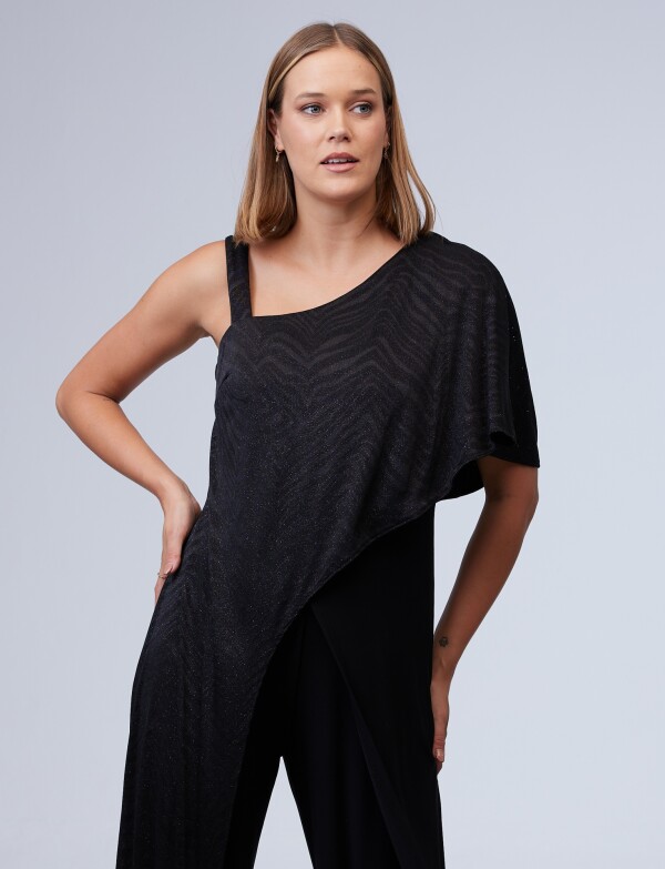 Enterito Overlay Lurex NEGRO