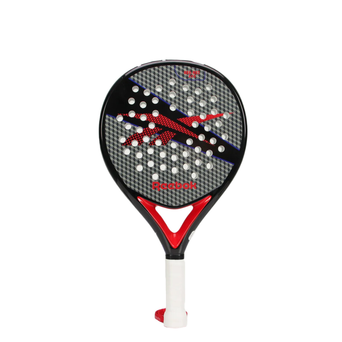 Paleta de Padel Reebok Average + Tubo de Pelotas - Negro - Gris - Rojo 
