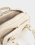 Bowling Noche Cartera Bowling Efecto Craquelada - Blanco Crudo