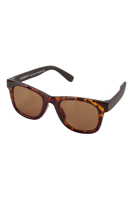 Lentes de sol, protección 100% UVA-UVB, diseño carey Sin color