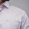 Camisa Luxury Blanca con rayas doradas