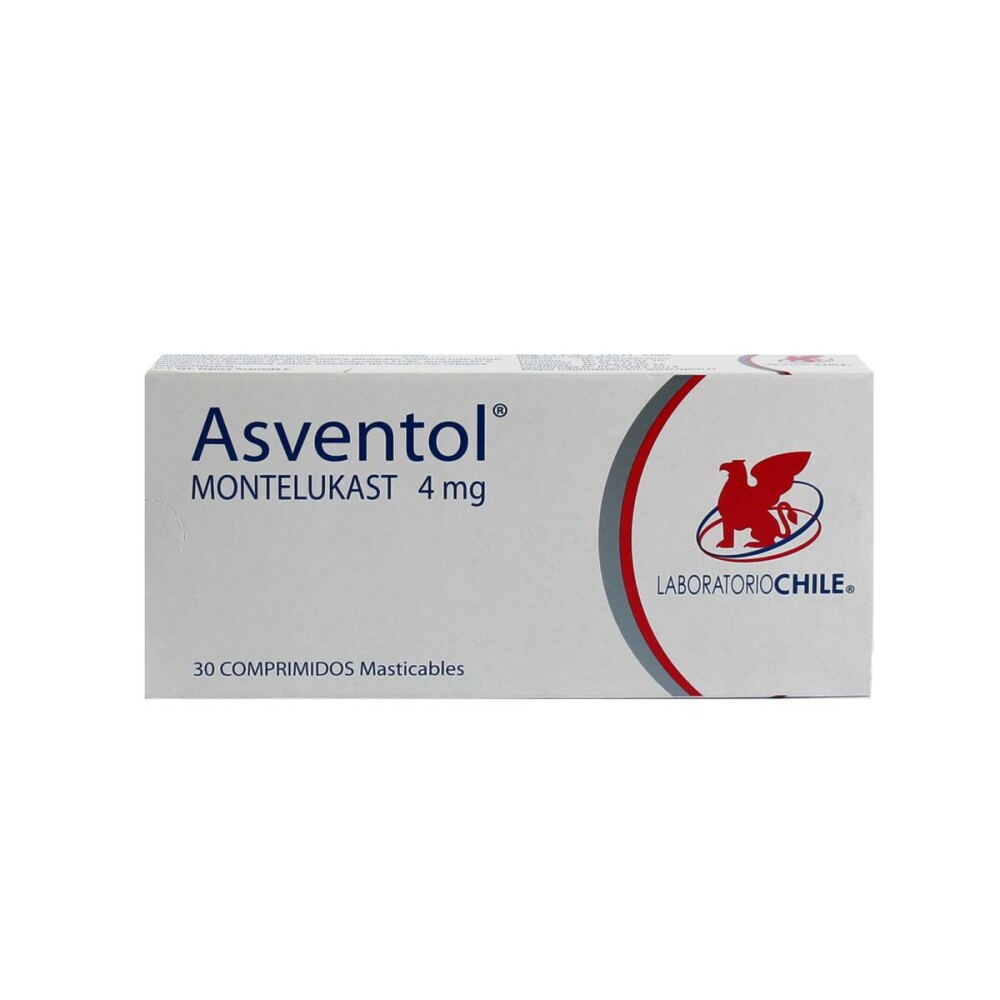 ASVENTOL 4 MG. CJ X 30 COMP. MASTIC. única